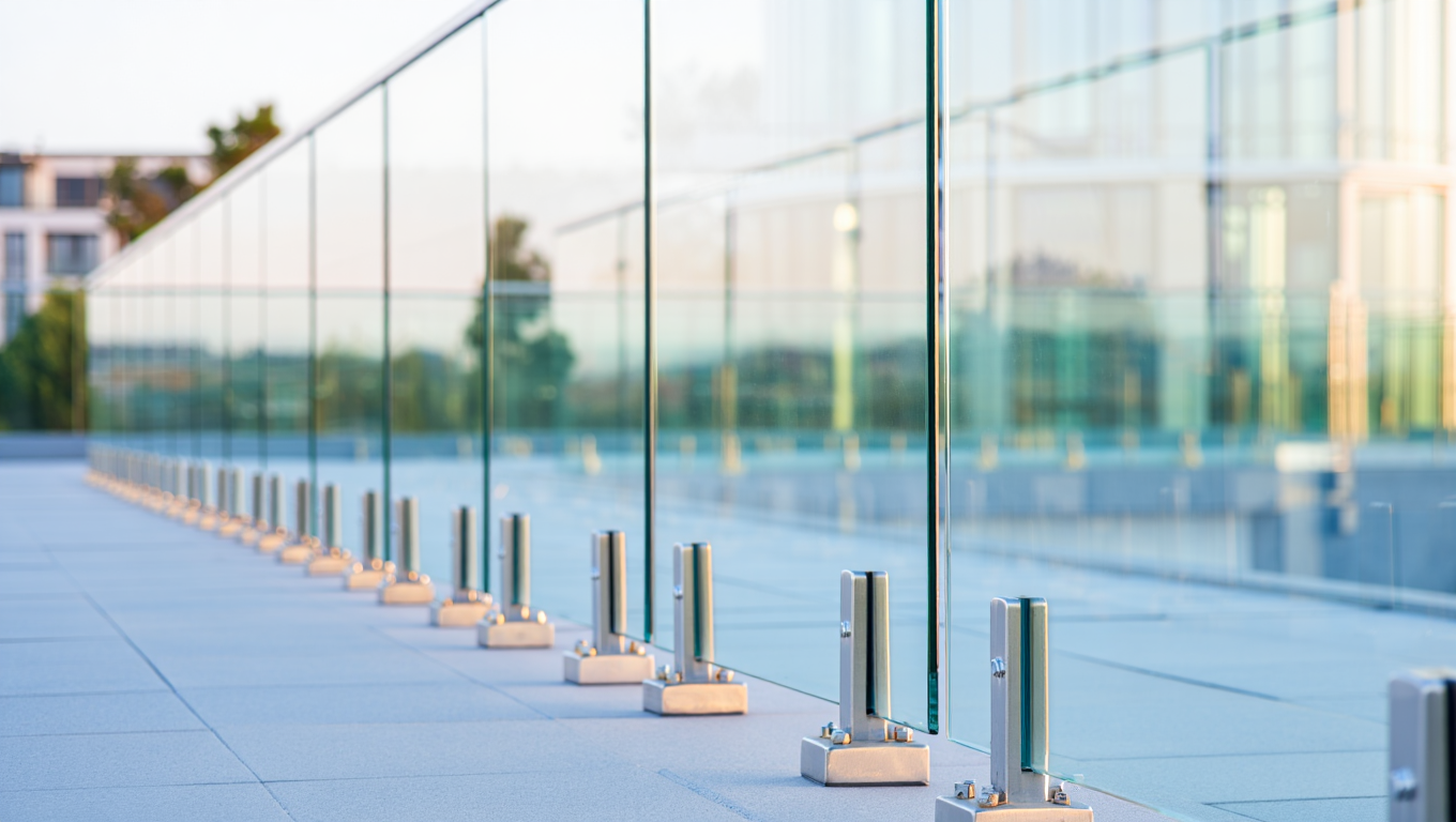 Стеклянные перила и ограждения