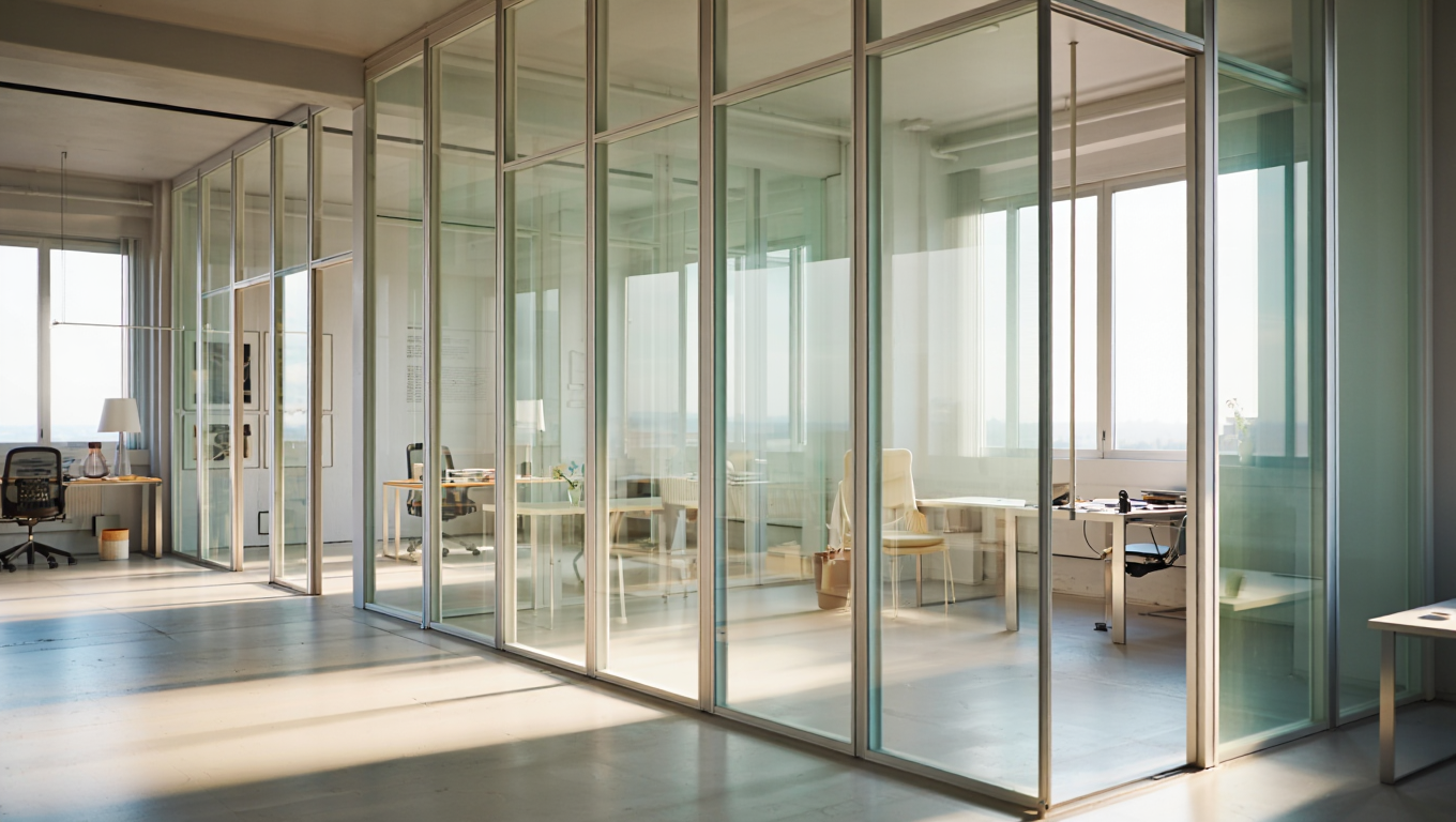 Стеклянные перегородки